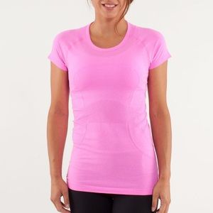 Lululemon Swiftly short sleeve pow pink SZ 2